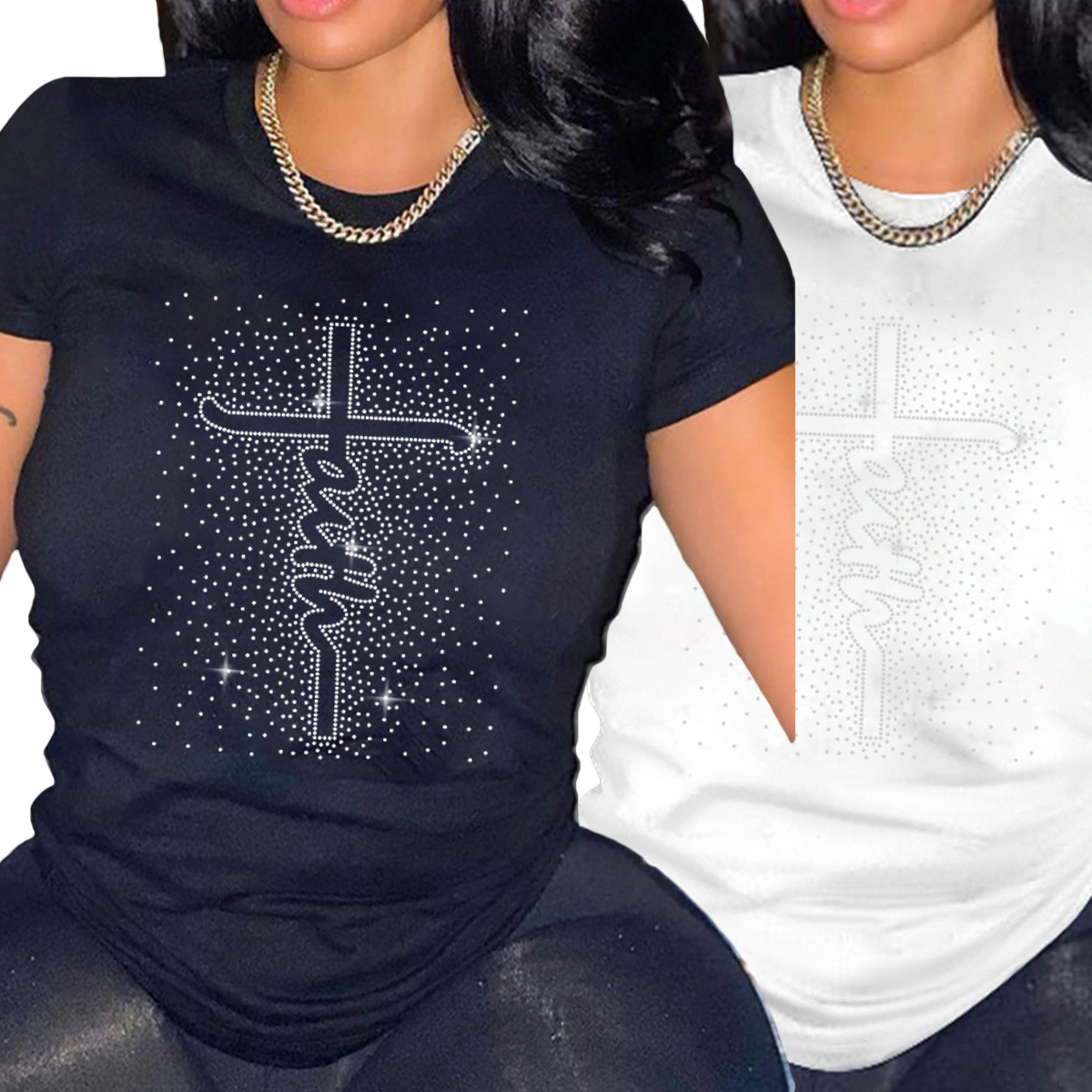 Print Crew Neck Short Sleeve Casual T-Shirt - Image 2
